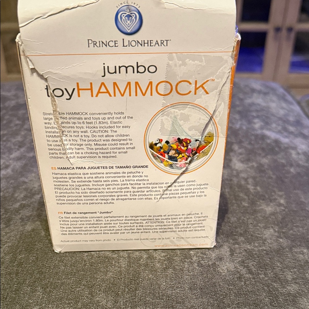 Prince Lionheart Jumbo Toy Hammock - Orange - Picture 2 of 2